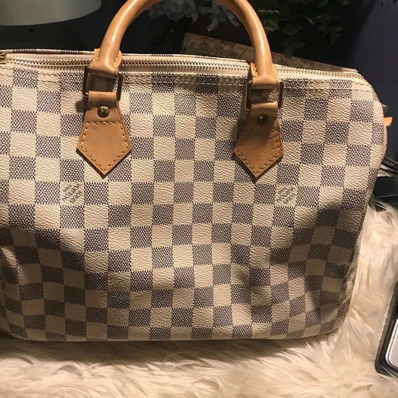 Auth Louis Vuitton speedy 30 azur - Picture 9 of 11
